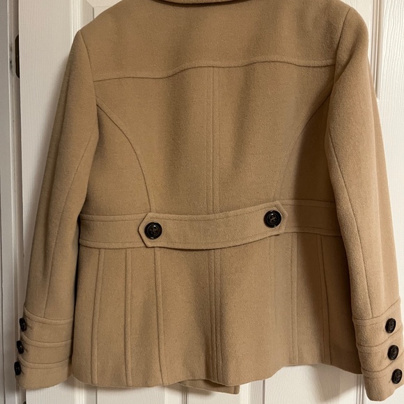 St John's Bay Dress Coat - with large reinforced brown buttons and inside pocket - Picture 3 of 16